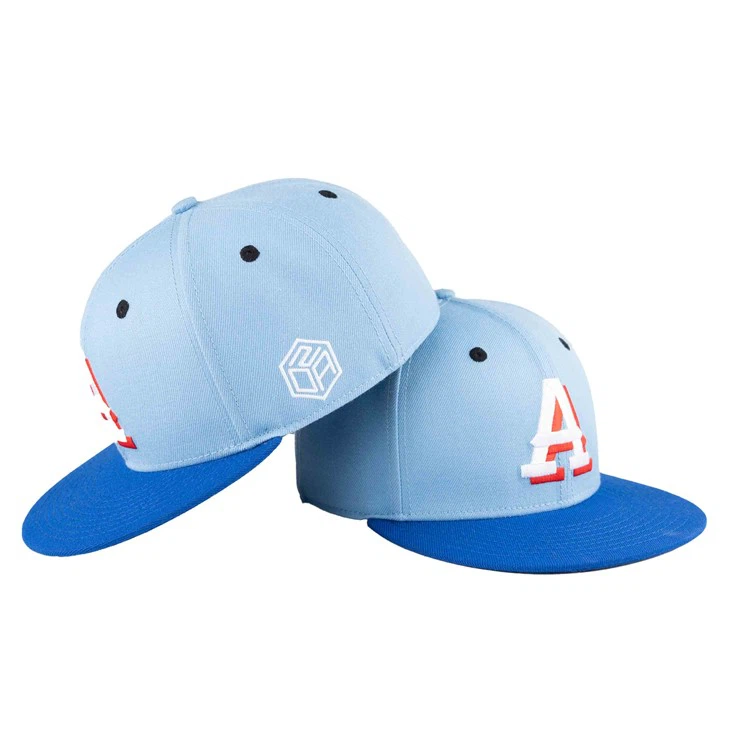 Sininen Creative Letter Fitted Cap