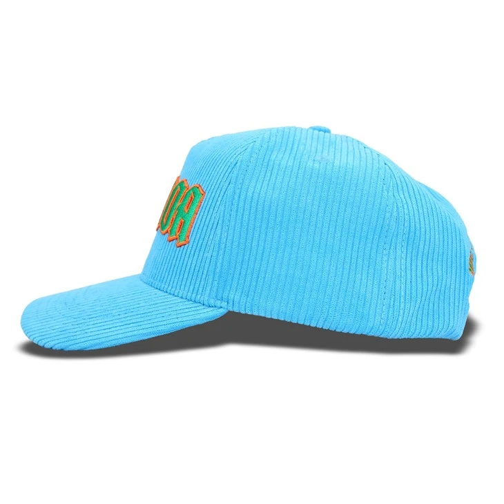 Comfortable Blue Corduroy Baseball Cap