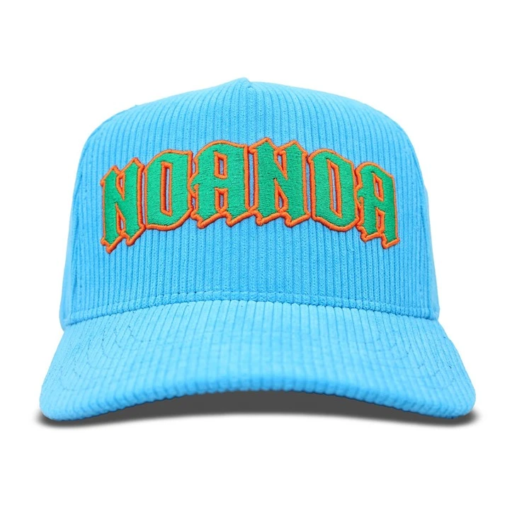 Comfortable Blue Corduroy Baseball Cap