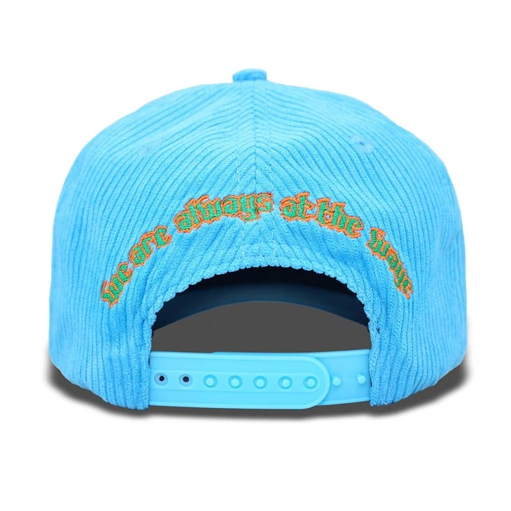 Comfortable Blue Corduroy Baseball Cap