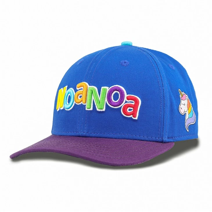 Dark Blue Colored Letters Baseball Cap