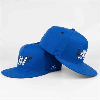 Deep Blue Butterfly Letter Snapback Cap