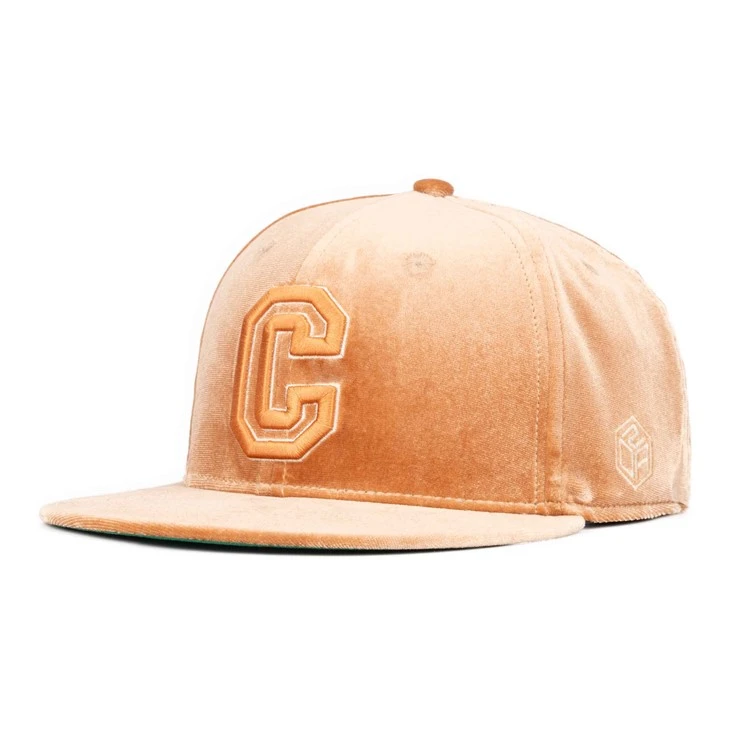 TCAP 6 Panel Custom Velvet 3D Embroidery Fitted Cap Hat